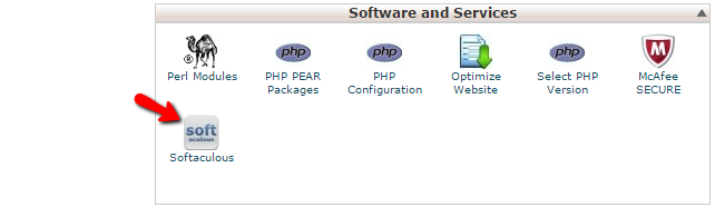 Accessing Softaculous