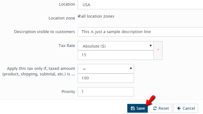 finalizing the configuration of the new task