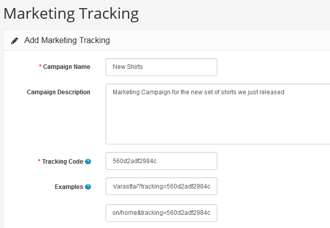 Configuring Campaign Tracking in Arastta
