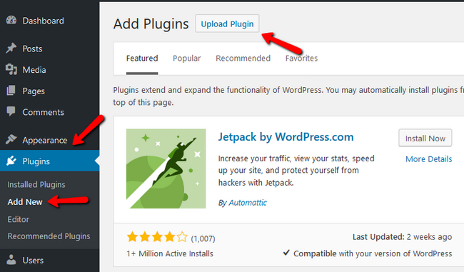 Finding the Upload Plugin function in WordPress