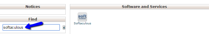 cPanel Softaculous Search