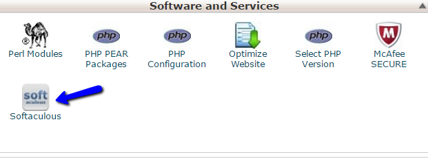cPanel access Softaculous