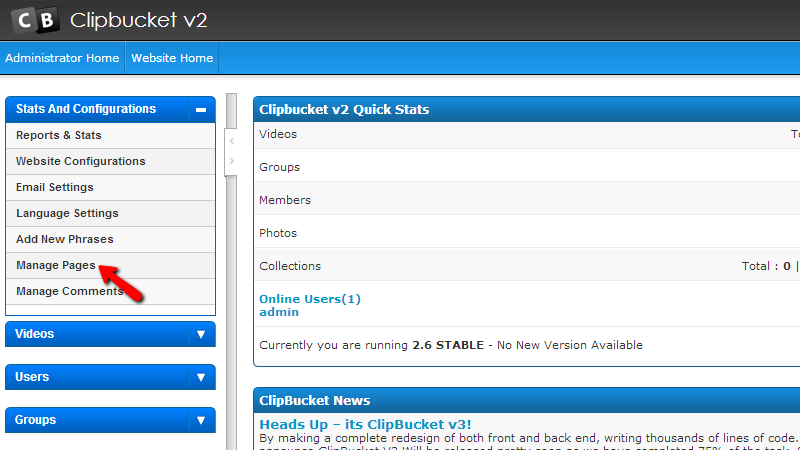 accessing-the-pages-management-page