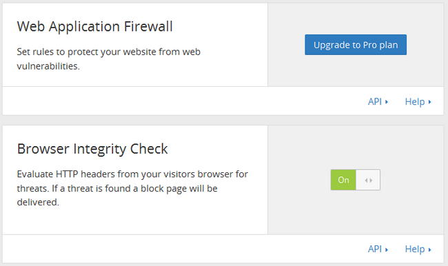 Web Application Firewall in CloudFlare
