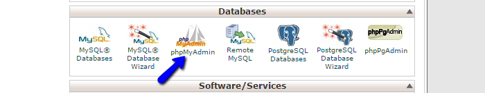 Access phpMyAdmin in cPanel