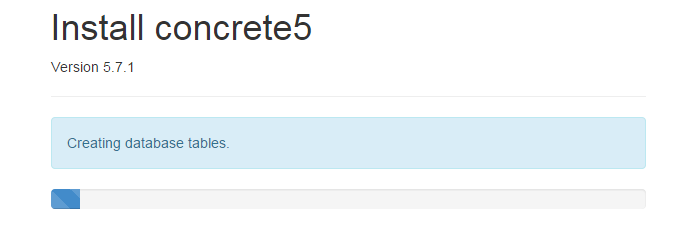Concrete5 installation