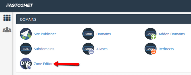 Access the Zone Editor Interface in cPanel