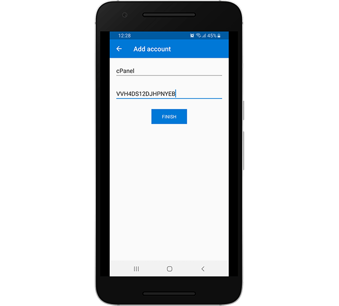 Add a 2FA Key Code Manually in Microsoft Authenticator