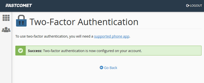 Configure Two-factor Authentication for cPanel Successfully