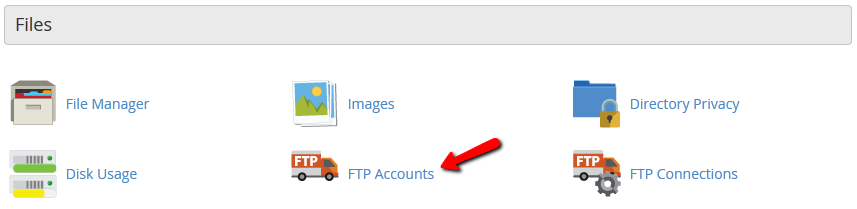 cpanel FTP accounts