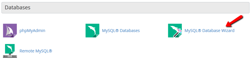 mysql database wizard