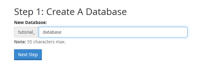 create database