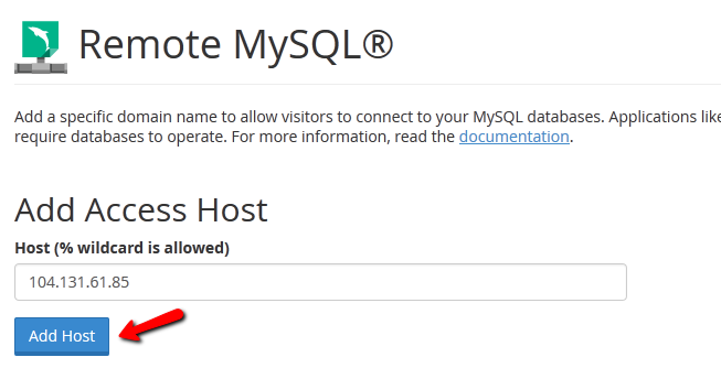 allow mysql hosts