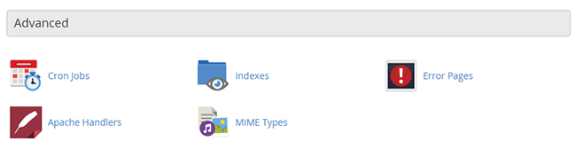 The Advanced Group of settings