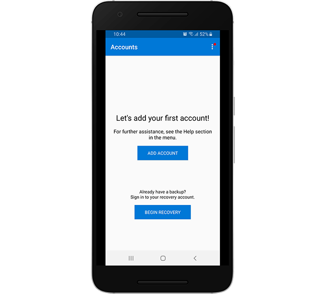 Create a Two-factor Authentication Account in Microsoft Authenticator