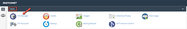 Find File Manager cPanel