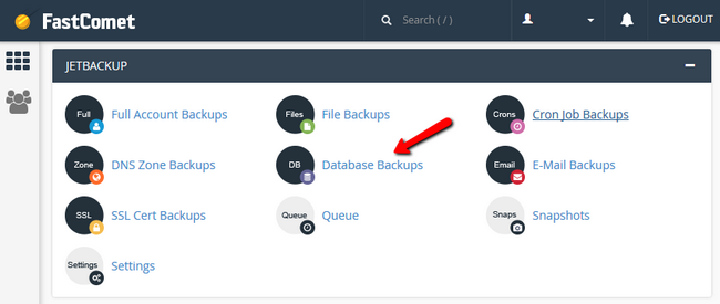 Accessing your Database Backups via FastComet's cPanel