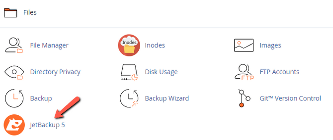 JetBackup in cPanel