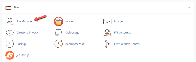 Find File Manager cPanel