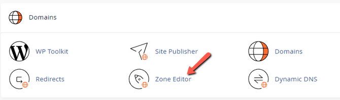 Access the Zone Editor Interface in cPanel