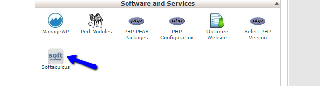 Access Softaculous in cPanel