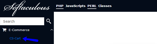 Access CS-Cart in Softaculous