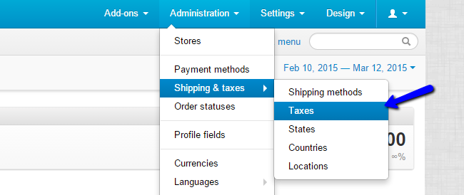 Tax rules in CS-Cart