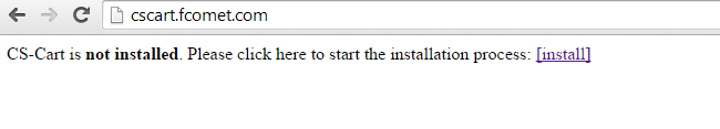 Initiate install script for CS-Cart