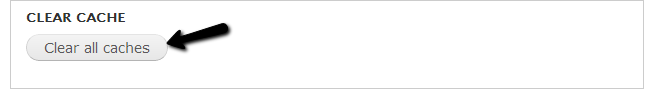 Clear cache in Drupal