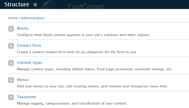 Access blocks manager in Drupal