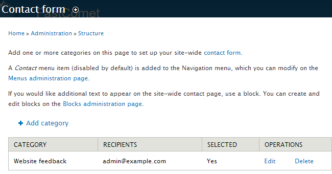 Configuration options for a module in Drupal