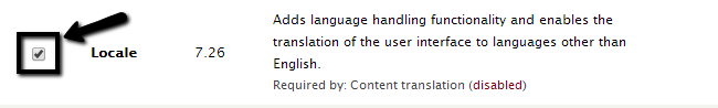 Enable locale module in Drupal