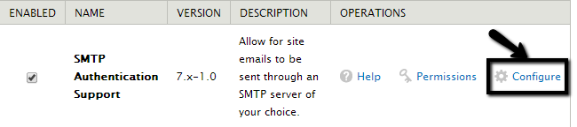 Configure SMTP module in Drupal