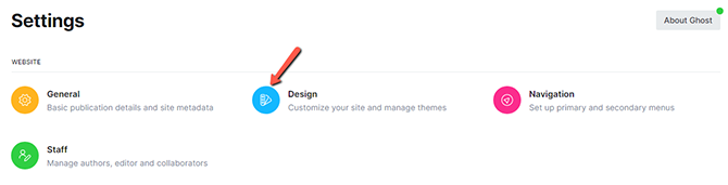 Access Design Tab