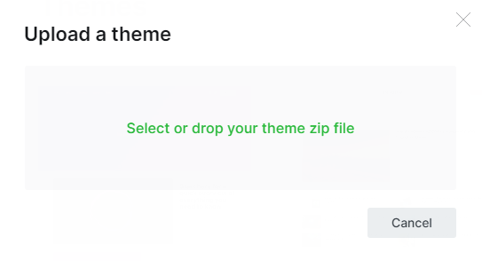 Upload a Theme