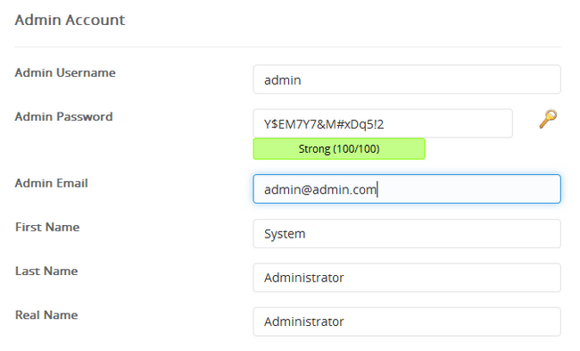 Creating the Administrators Account for Grav