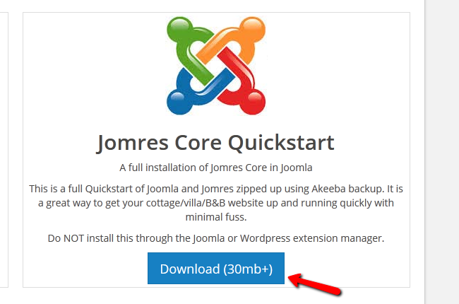 downloading the quickstart