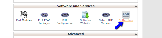 Access Softaculous in cPanel