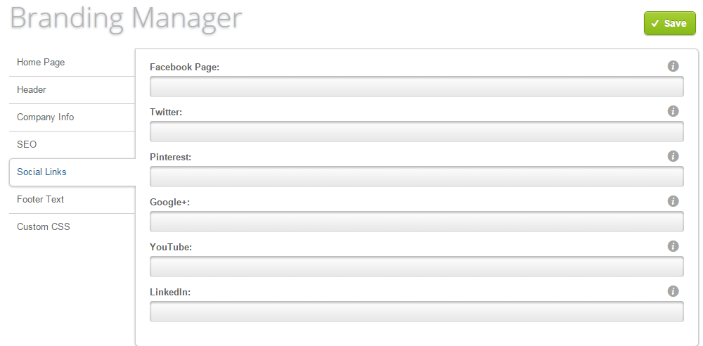 Social Links change in Loaded Commerce