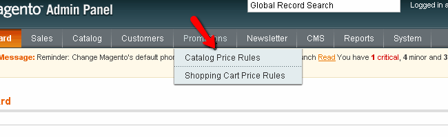 Magento Catalog Price Rules