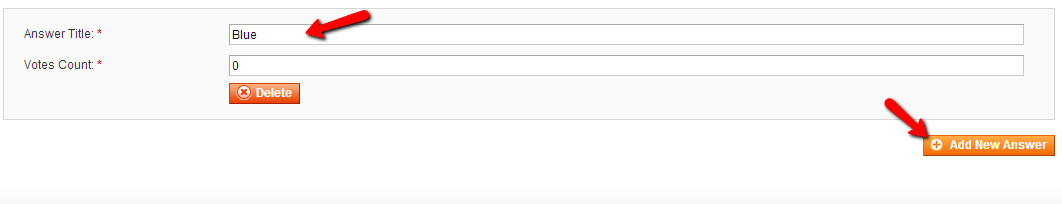 Magento Poll answers