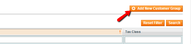 Magento new customer group