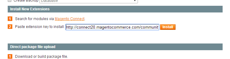 Magento Connect Manager