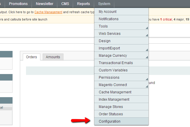 magento configuration