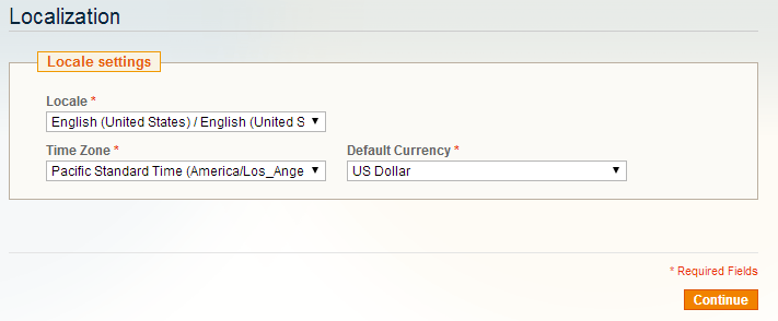Apply Magento Localization Settings