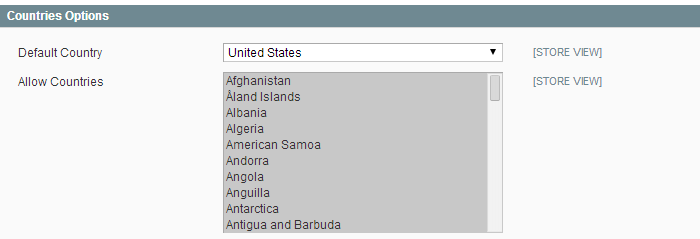 magento general settings