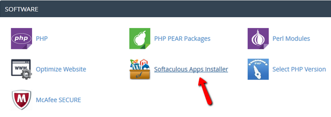 Accessing the Softaculous Auto-Installer in cPanel