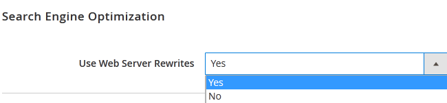 Enabling SEF URLs in Magento 2