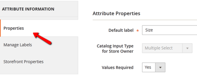 Configuring the Attribute's properties