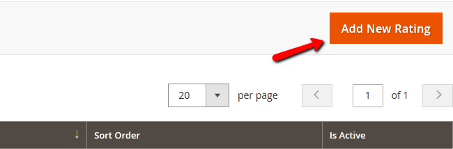 Adding a New Rating in Magento 2